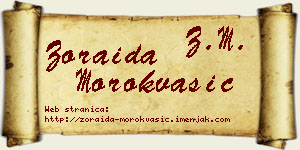 Zoraida Morokvašić vizit kartica